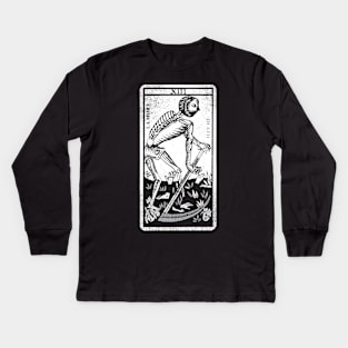 Death Tarot Card T Shirt Kids Long Sleeve T-Shirt